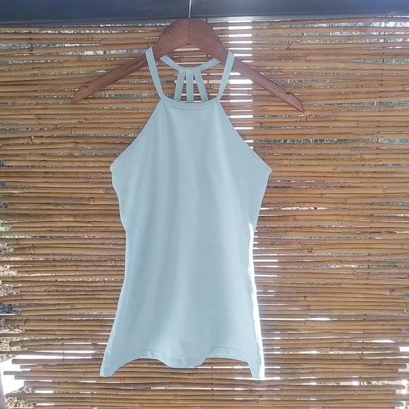Pop Flex Tops - PopFlex Active 6 Pale Blue String Back Top